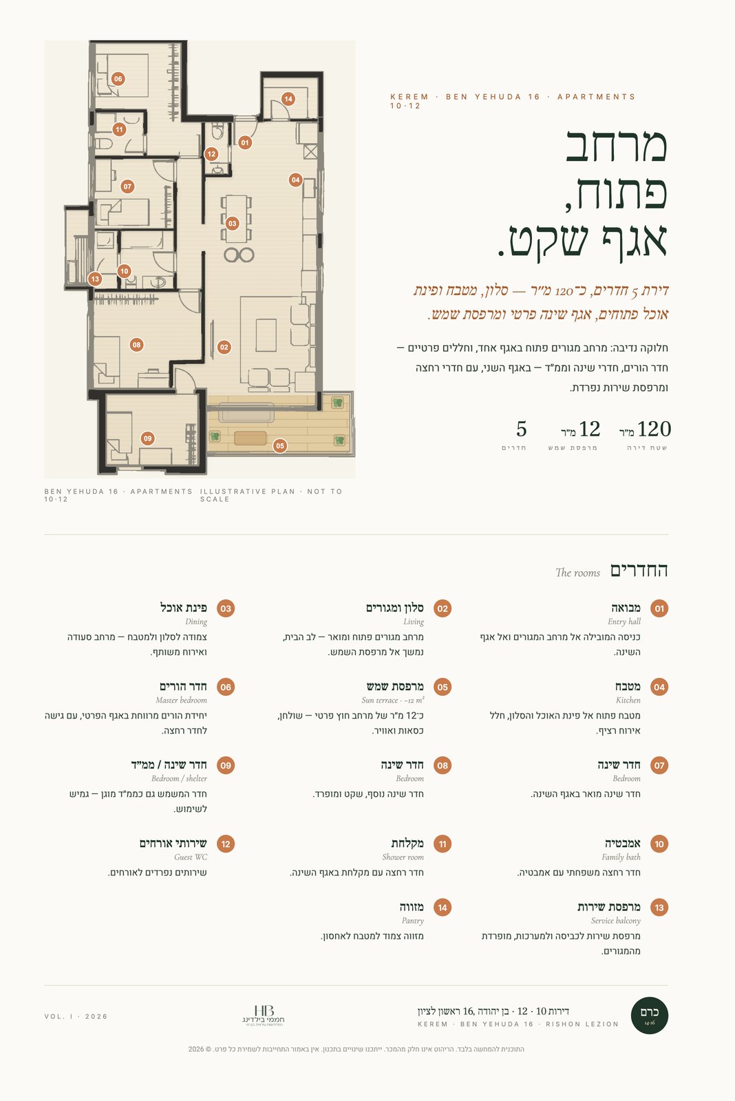 תוכנית · בניין 16 · 5 חדרים